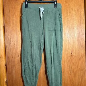 Aerie Olive Green Ribbed Fabric